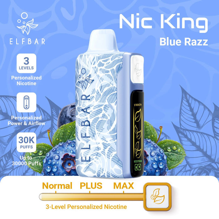 ELFBAR Nic King Bluerazz - ELFBAR