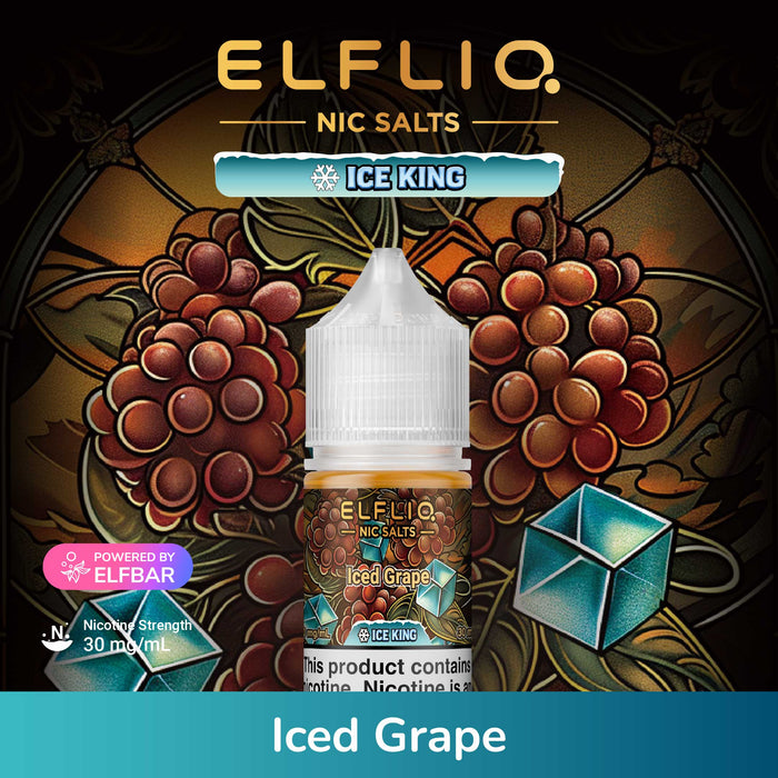 ELFLIQ SALTS ICE KING E - Liquid (ALL Flavors) - ELFBAR