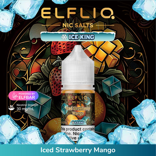 ELFLIQ Salts Ice King iced strawberry mango 1Pc