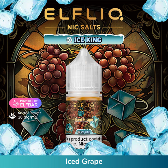 ELFLIQ SALTS ICE KING E - Liquid (ALL Flavors) - ELFBAR