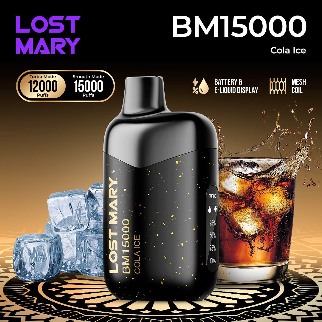 LOST MARY BM15000 Disposable Vape Cola Ice ELFBAR LOST MARY BM15000 Disposable Vape Cola Ice ELFBAR