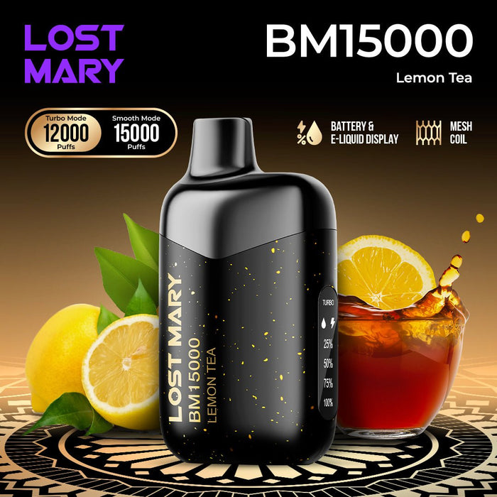 LOST MARY BM15000 Disposable Vape 2% Lemon Tea 1Pc