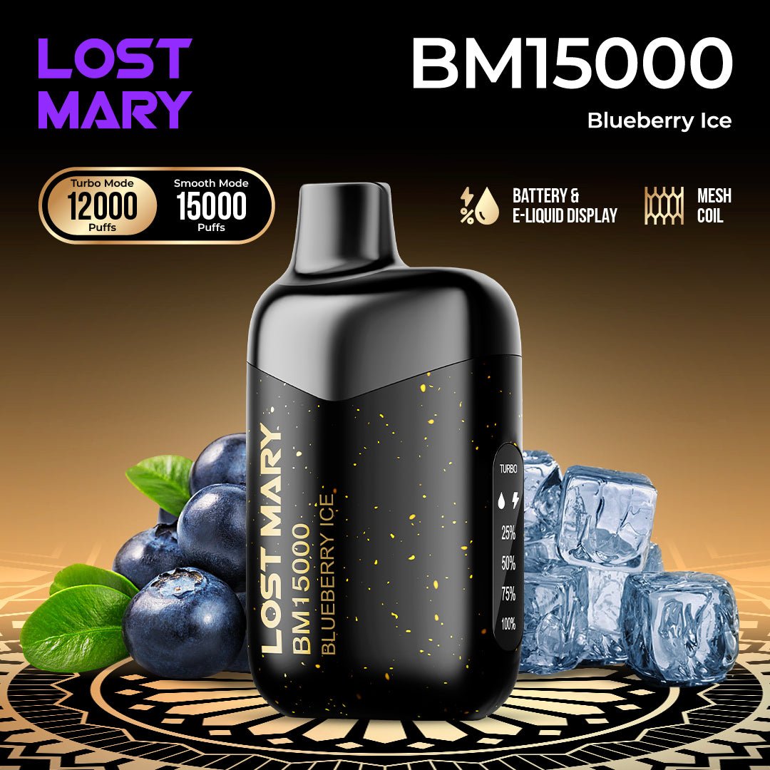 LOST MARY BM15000 Disposable Vape Blueberry Ice — ELFBAR
