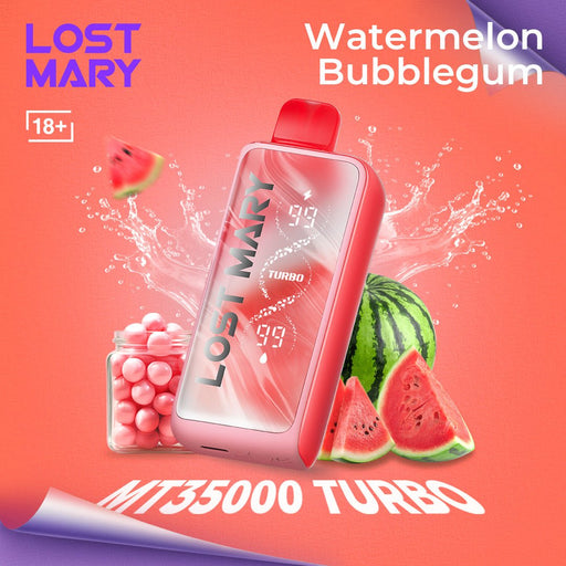LOST MARY MT35000 Turbo Disposable Vape 2% Watermelon Bubblegum 1Pc