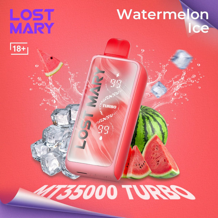LOST MARY MT35000 TURBO Disposable Vape Watermelon Ice ELFBAR LOST MARY MT35000 TURBO Disposable Vape Watermelon Ice ELFBAR
