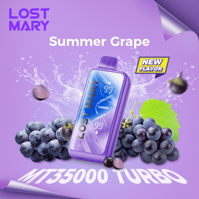 LOST MARY MT35000 Turbo Disposable Vape 5% Summer Grape 1Pc