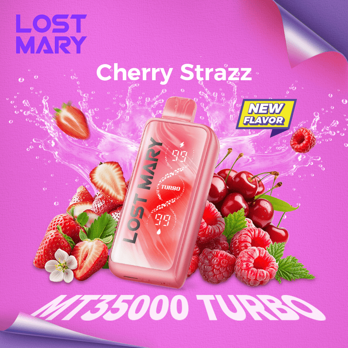 LOST MARY MT35000 Turbo Disposable Vape 2% Cherry Strazz 1Pc